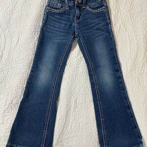 Grace in LA Girls Dark Blue Bootcut Western Jean